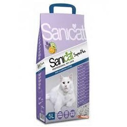 Buy Cat Liter Sanicat Lavender Classic 5 L - Loropark
